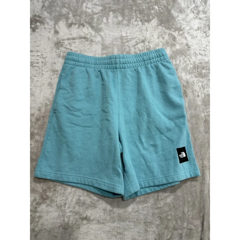 The North Face Gym Shorts Mens Size Medium Seafoam Blue Pockets Drawstring‎ EUC